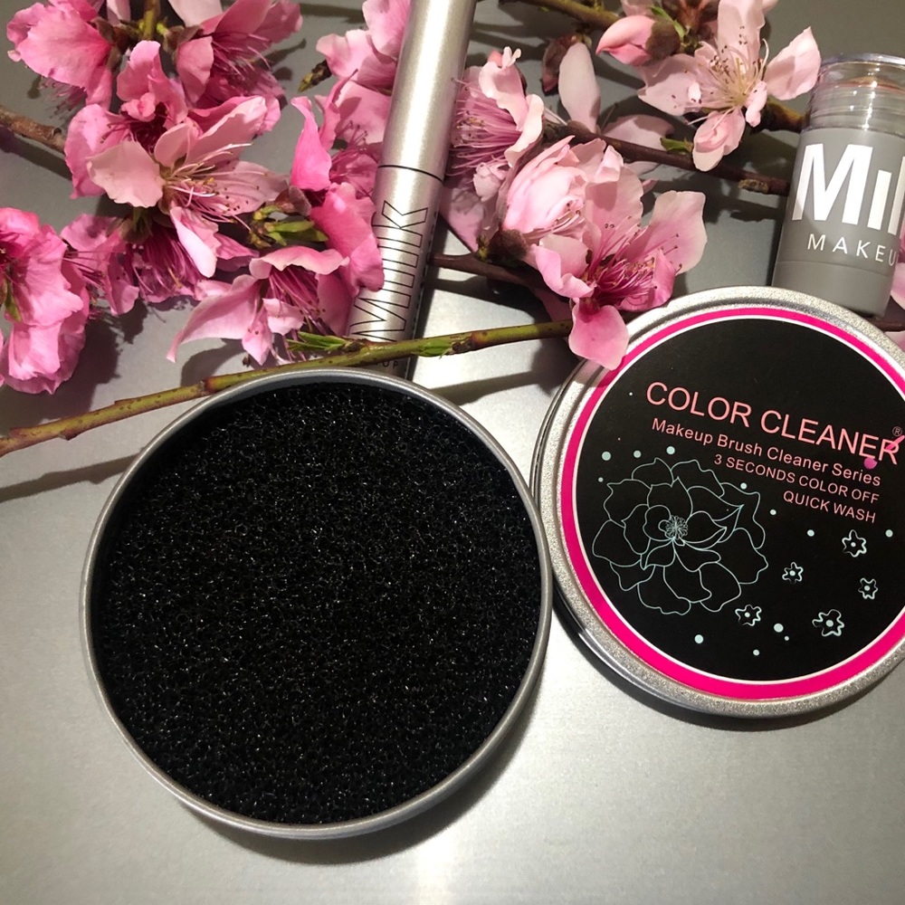 Eyeshadow brush dry cleaner